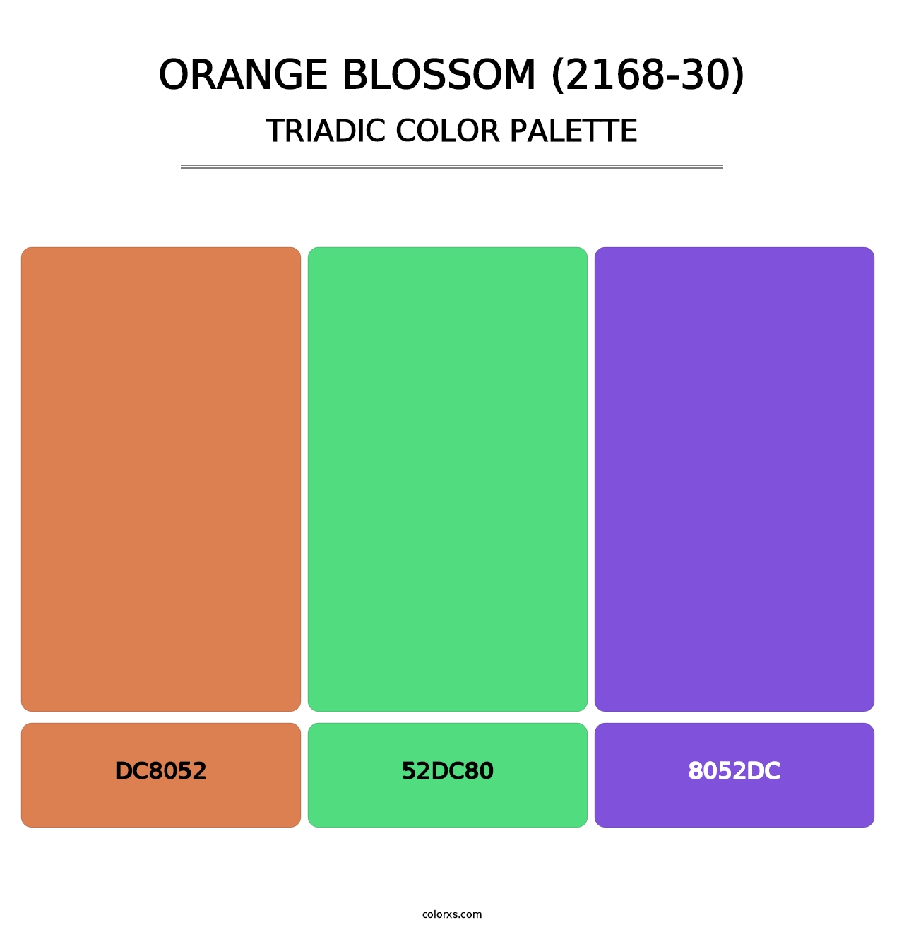 Orange Blossom (2168-30) - Triadic Color Palette