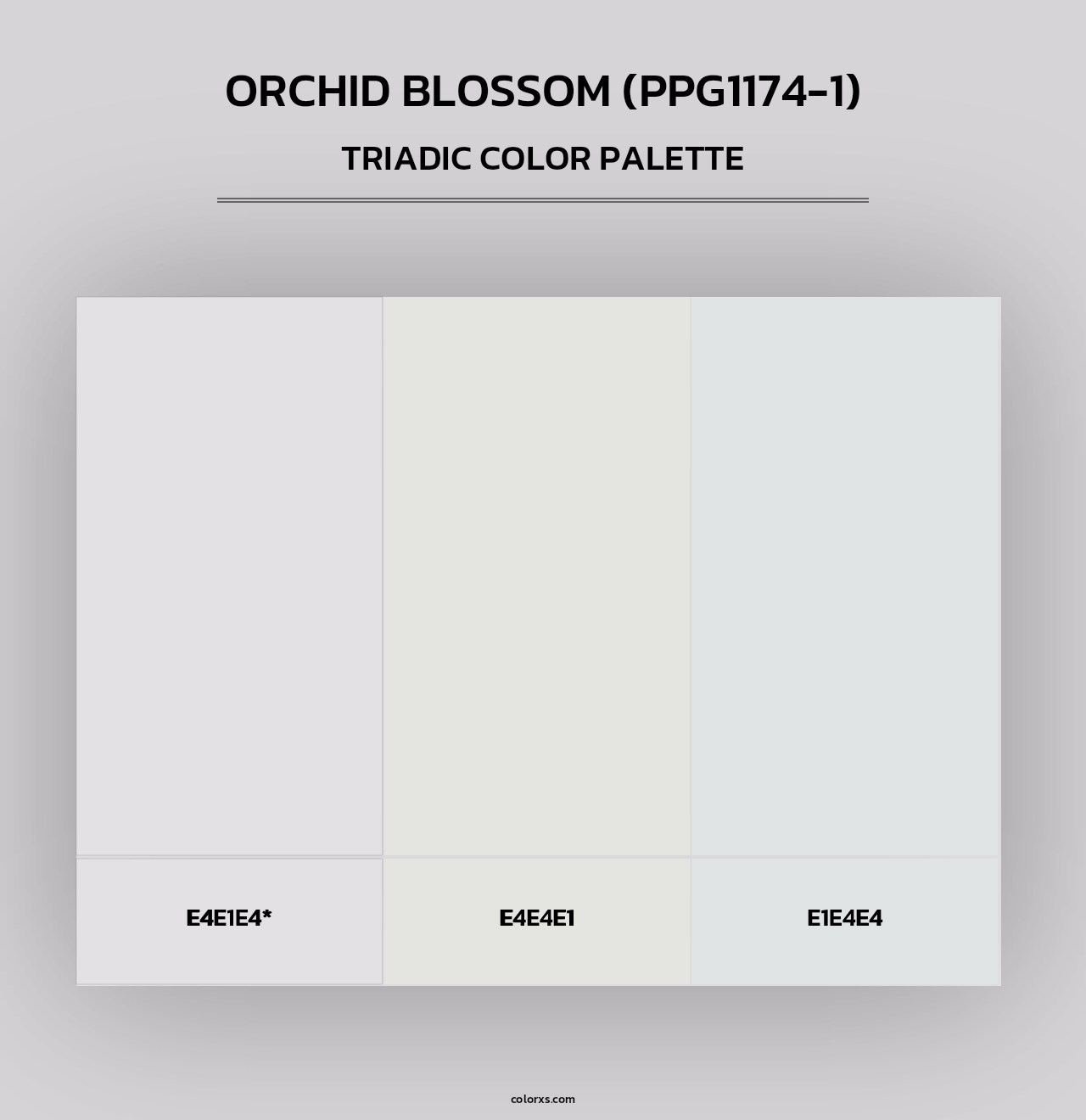 Orchid Blossom (PPG1174-1) - Triadic Color Palette