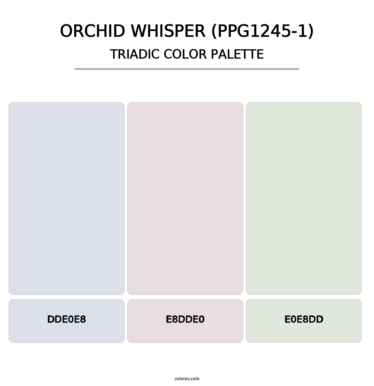 Orchid Whisper (PPG1245-1) - Triadic Color Palette