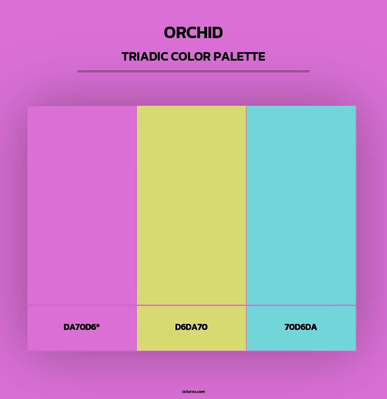 Orchid - Triadic Color Palette