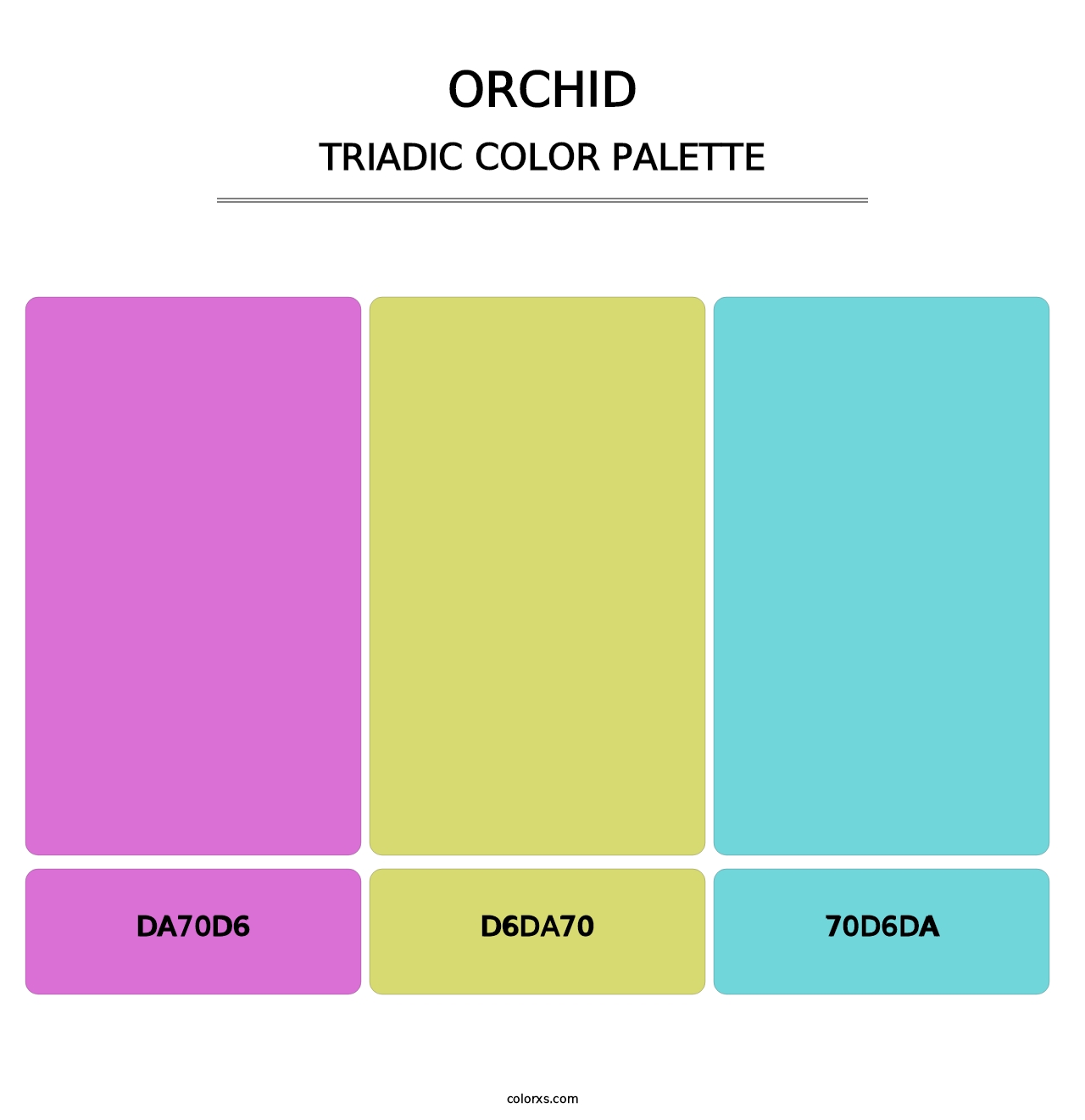 Orchid - Triadic Color Palette