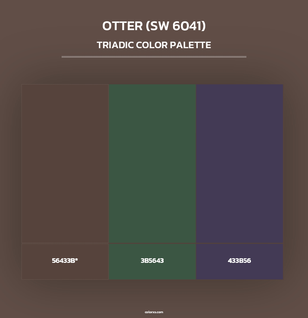 Otter (SW 6041) - Triadic Color Palette