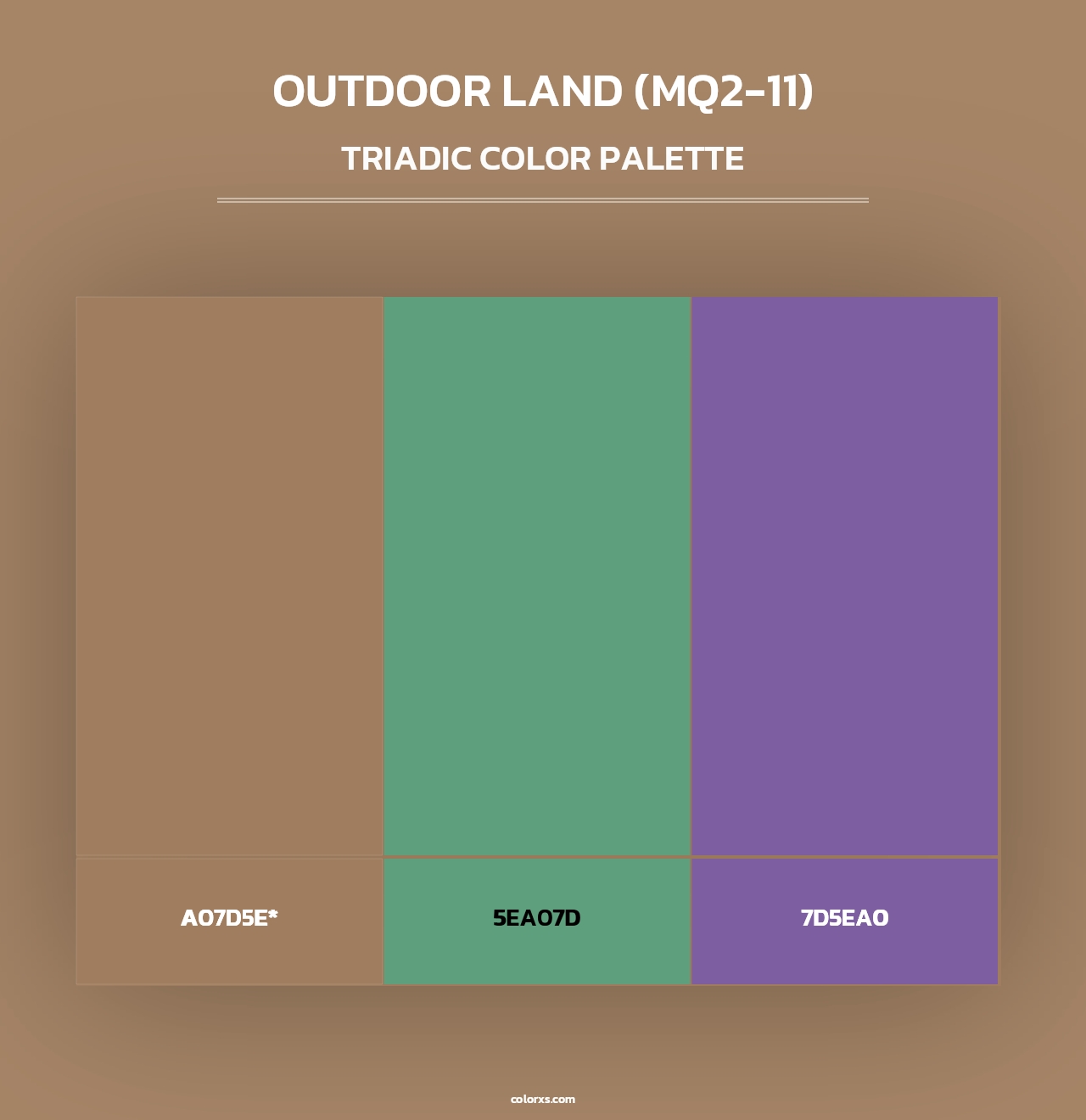 Outdoor Land (MQ2-11) - Triadic Color Palette