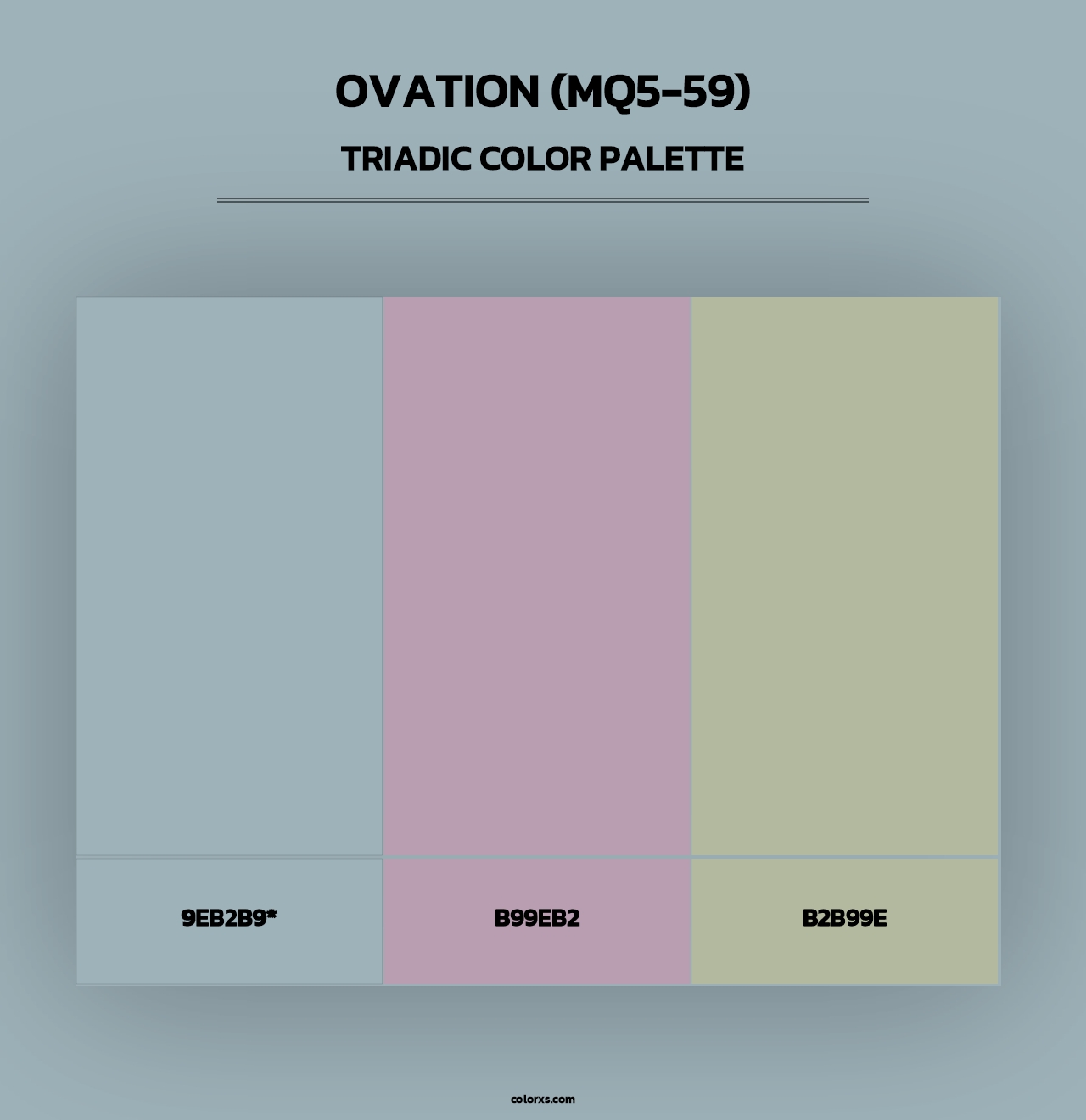 Ovation (MQ5-59) - Triadic Color Palette