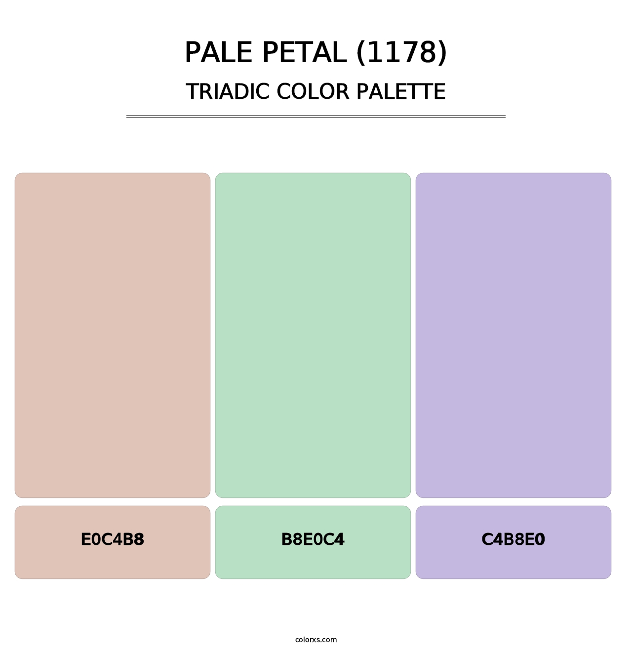 Pale Petal (1178) - Triadic Color Palette