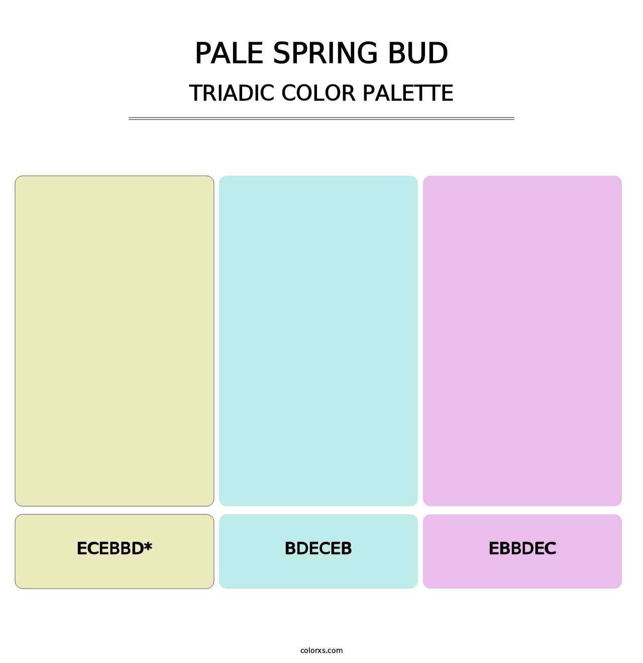 Pale Spring Bud - Triadic Color Palette