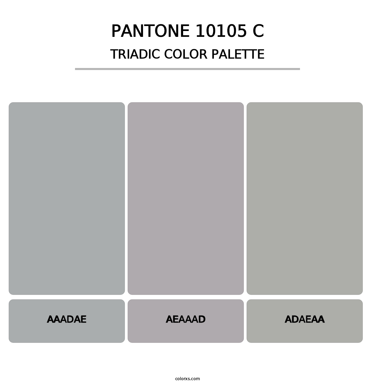 PANTONE 10105 C - Triadic Color Palette