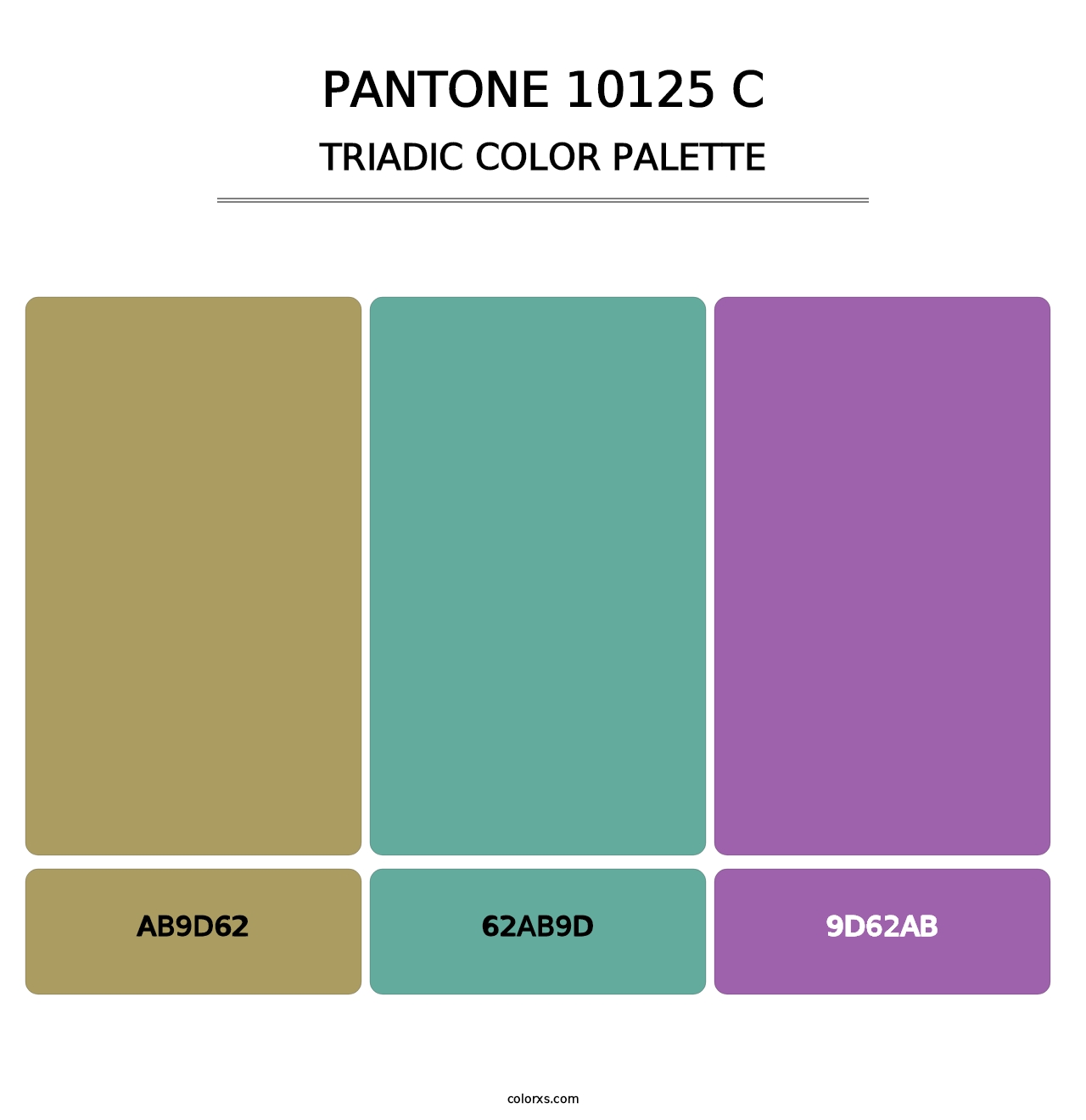 PANTONE 10125 C - Triadic Color Palette