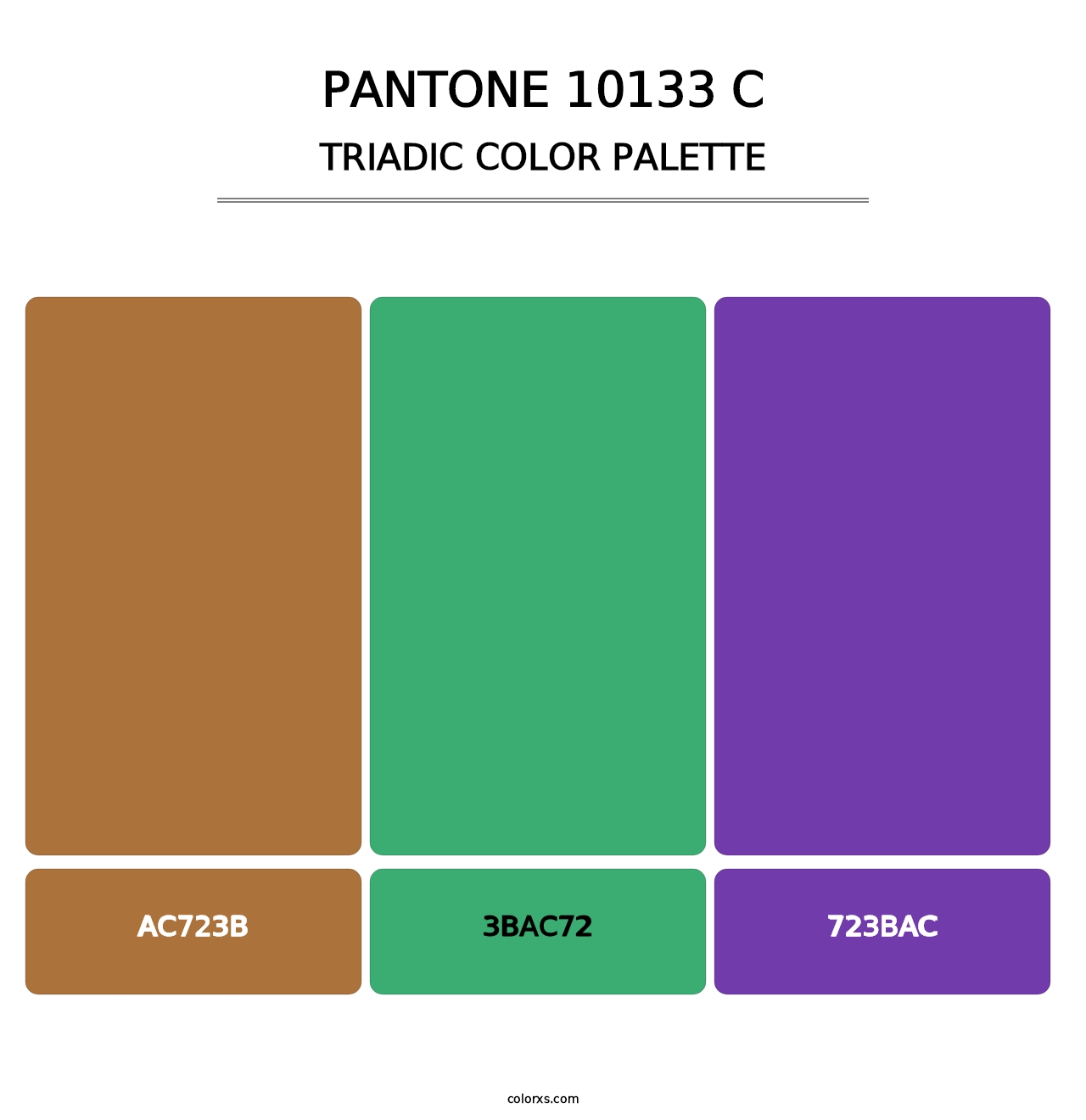 PANTONE 10133 C - Triadic Color Palette