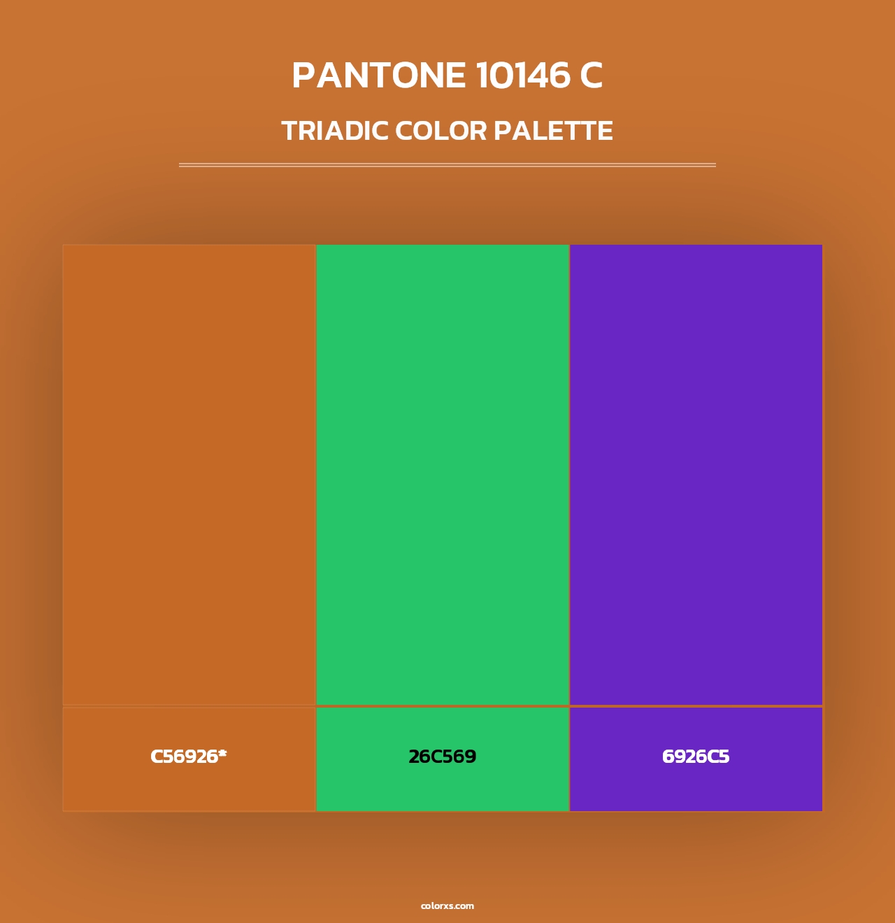 PANTONE 10146 C - Triadic Color Palette
