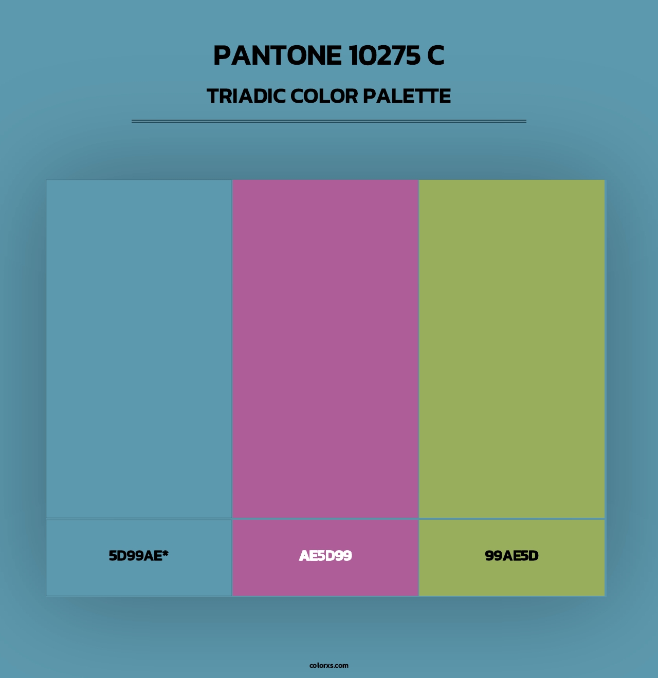 PANTONE 10275 C - Triadic Color Palette