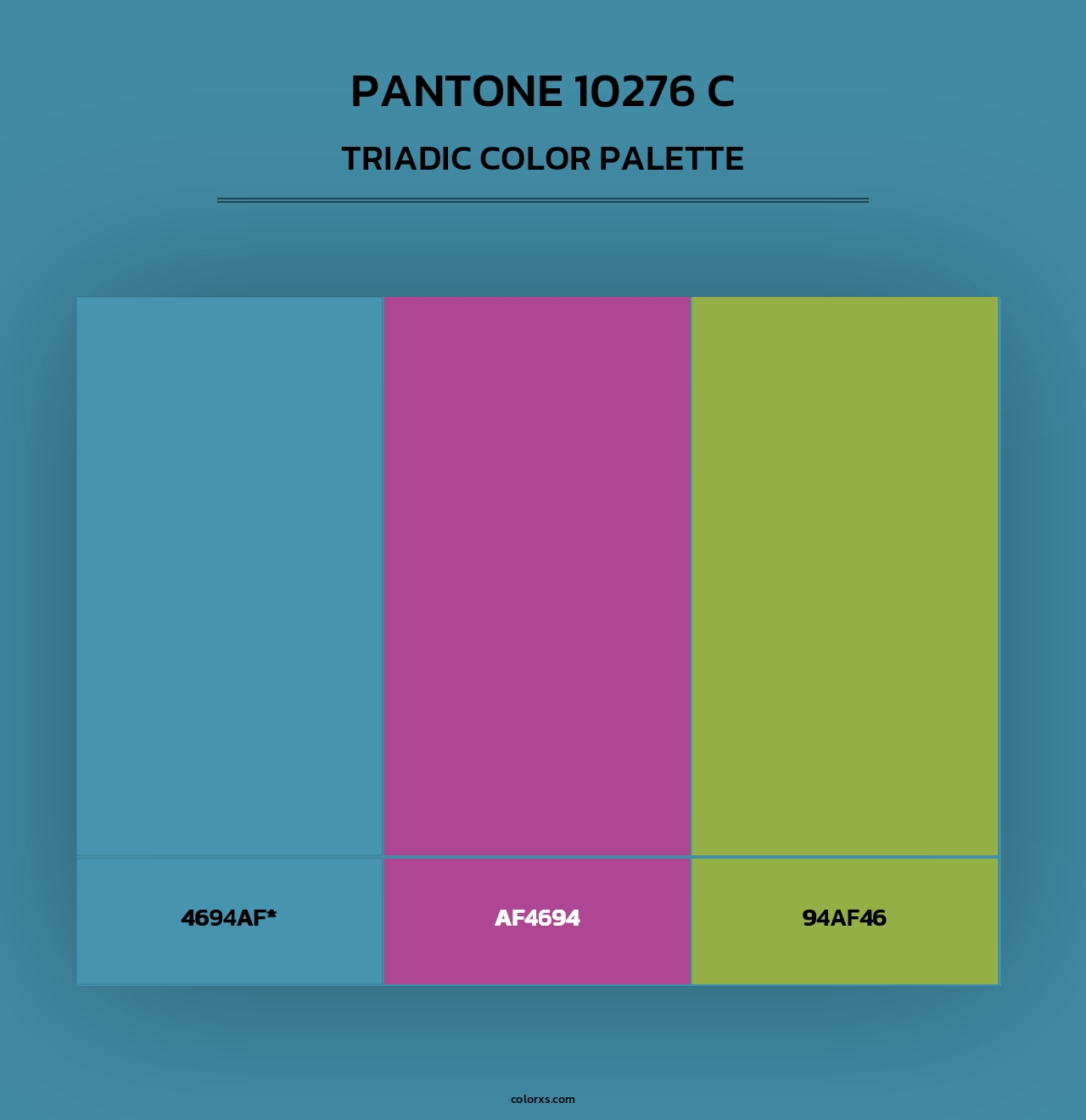 PANTONE 10276 C - Triadic Color Palette