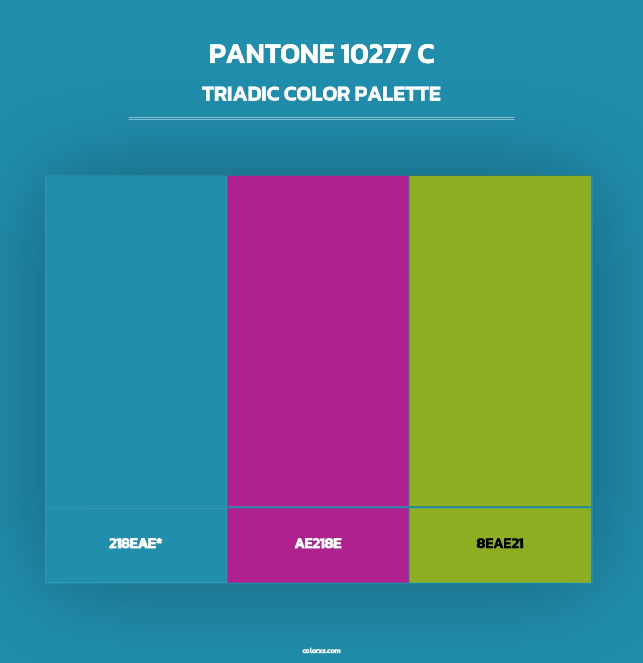 PANTONE 10277 C - Triadic Color Palette