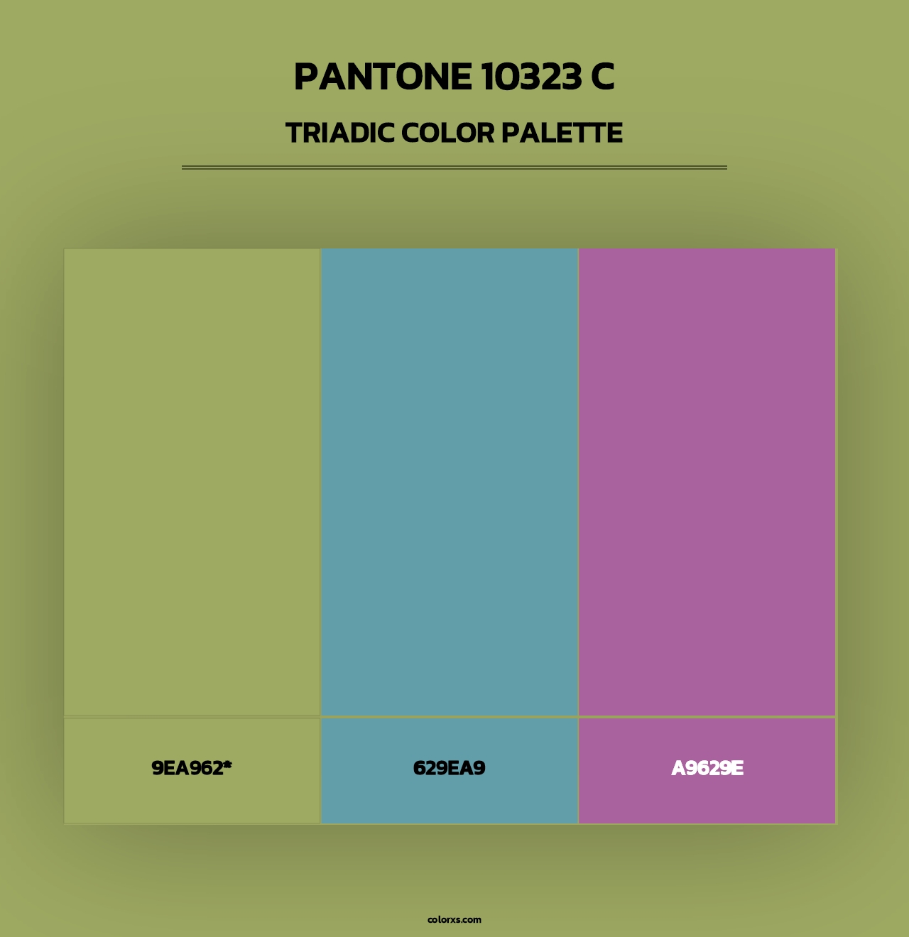 PANTONE 10323 C - Triadic Color Palette