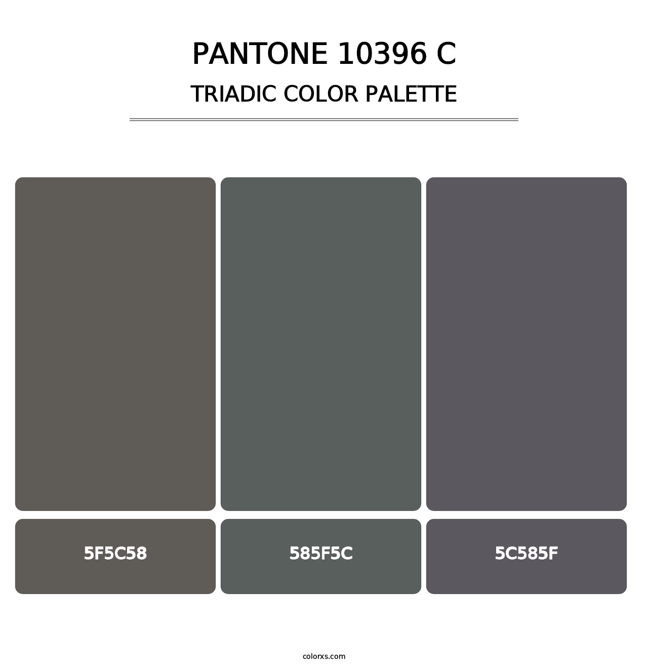 PANTONE 10396 C - Triadic Color Palette