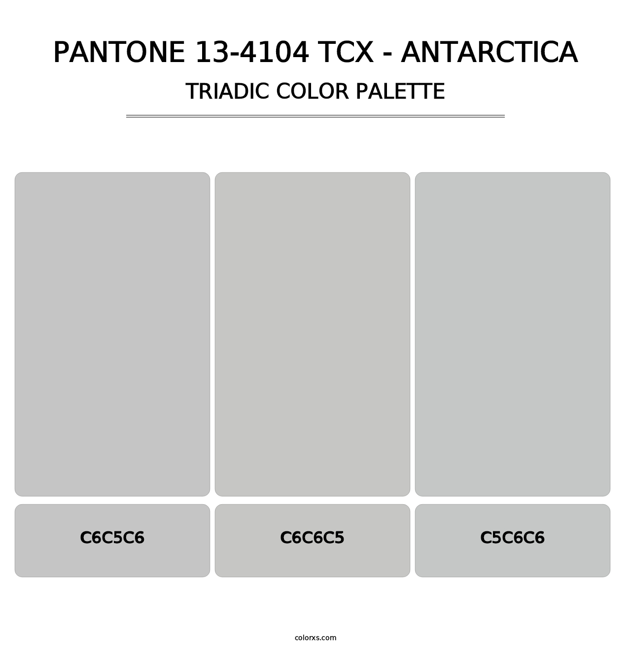 PANTONE 13-4104 TCX - Antarctica - Triadic Color Palette