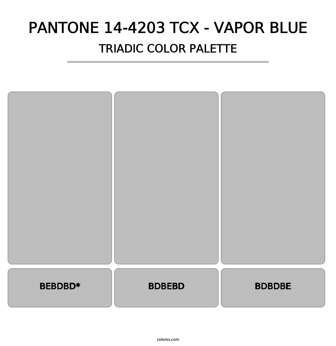 PANTONE 14-4203 TCX - Vapor Blue - Triadic Color Palette