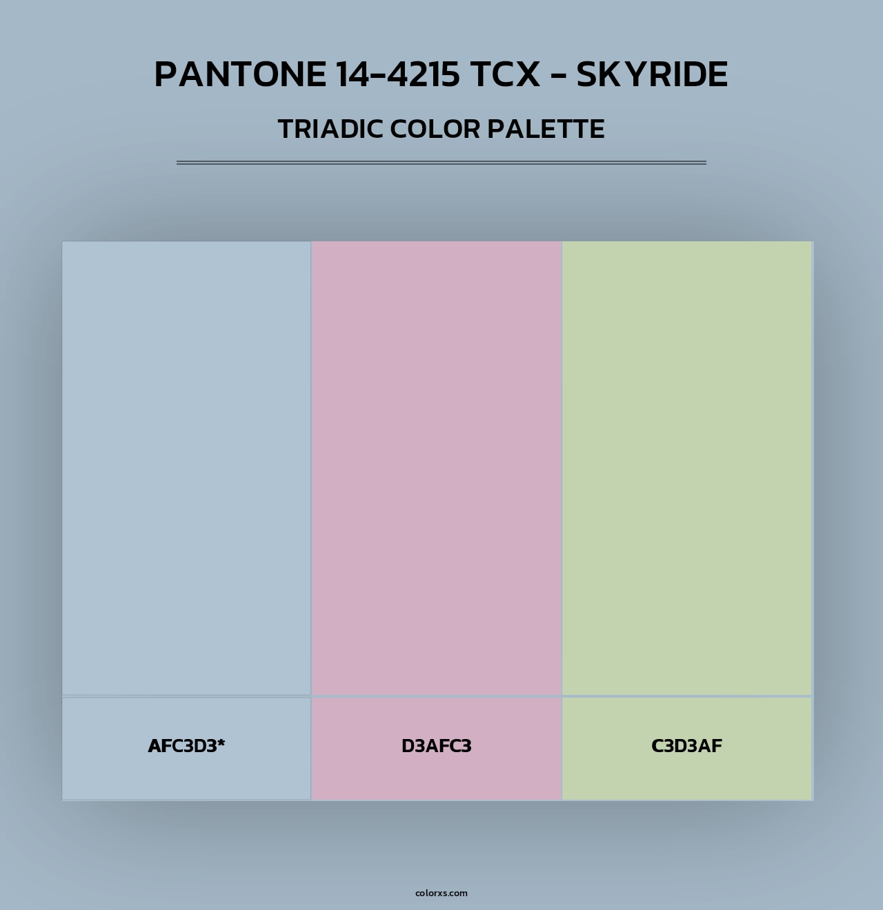 Pantone 14-4215 TCX - Skyride - Triadic Color Palette