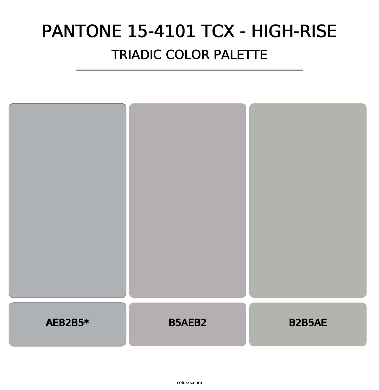 PANTONE 15-4101 TCX - High-rise - Triadic Color Palette