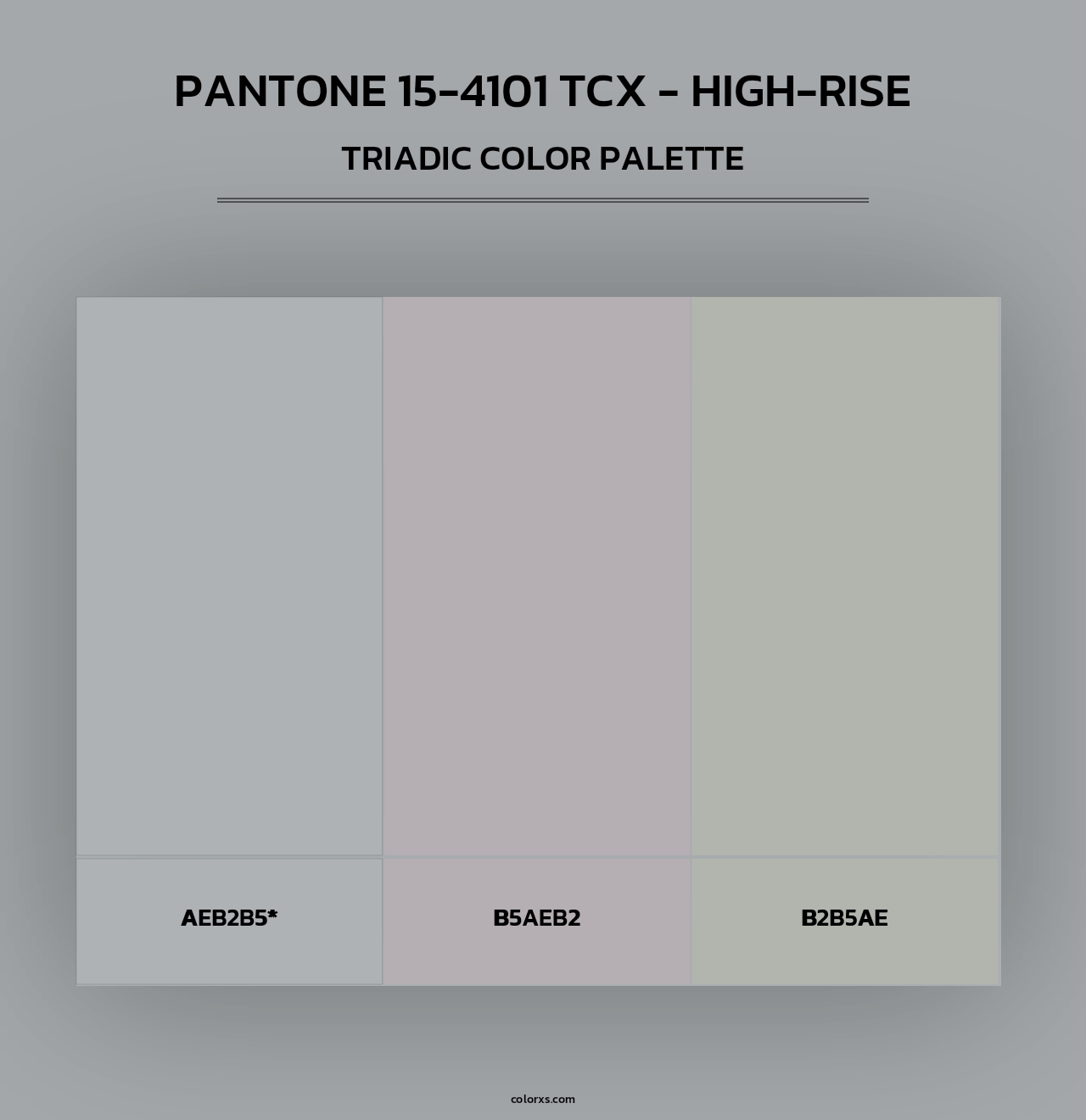 PANTONE 15-4101 TCX - High-rise - Triadic Color Palette