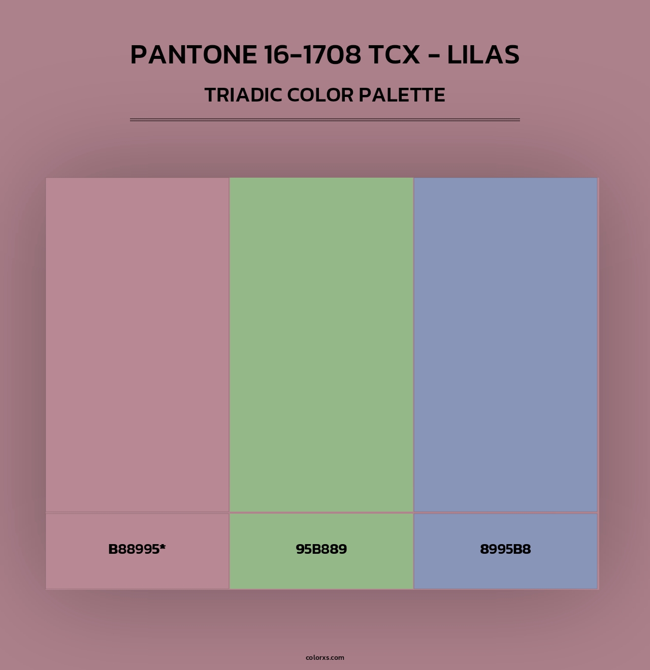 PANTONE 16 1708 TCX Lilas Color Palettes Colorxs