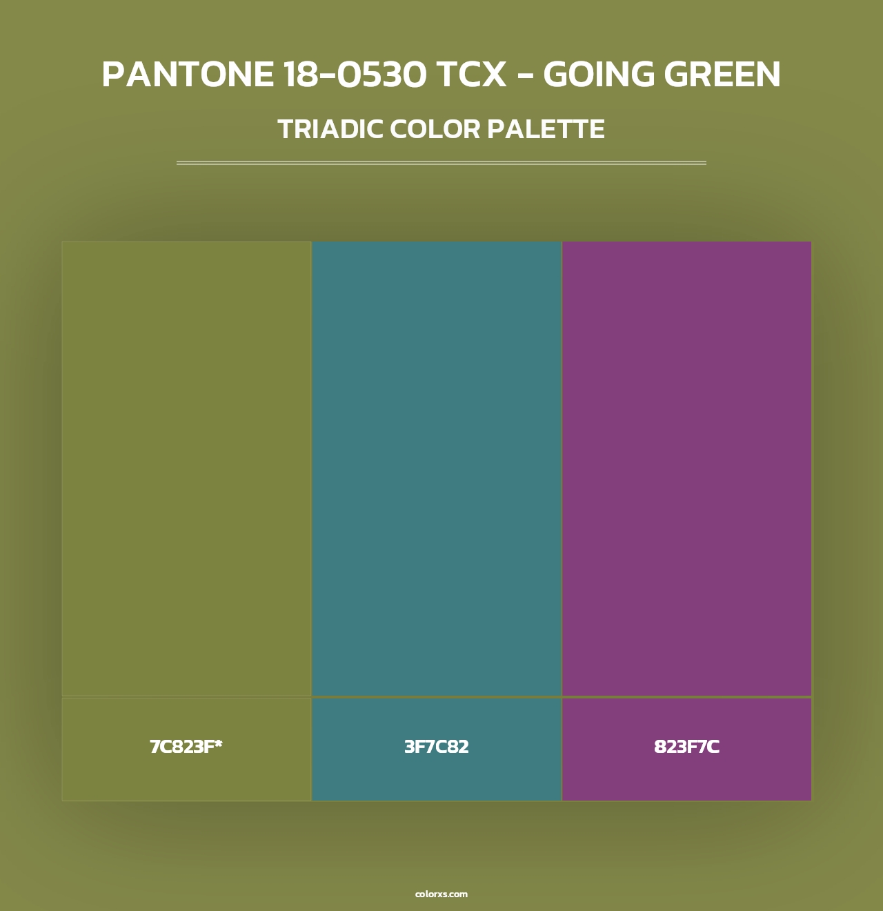 PANTONE 18-0530 TCX - Going Green - Triadic Color Palette