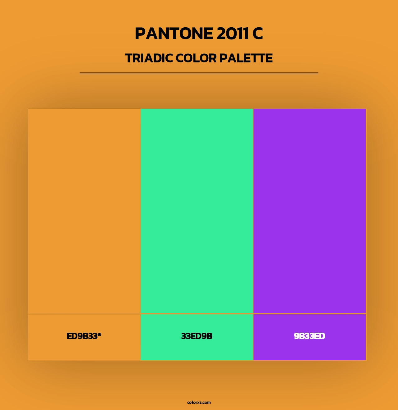 PANTONE 2011 C - Triadic Color Palette
