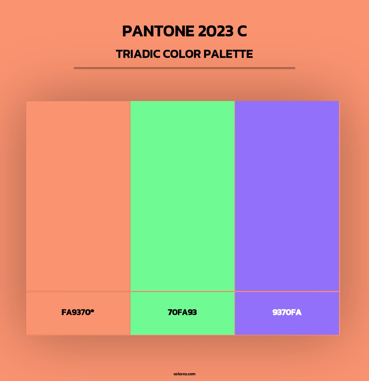 PANTONE 2023 C - Triadic Color Palette