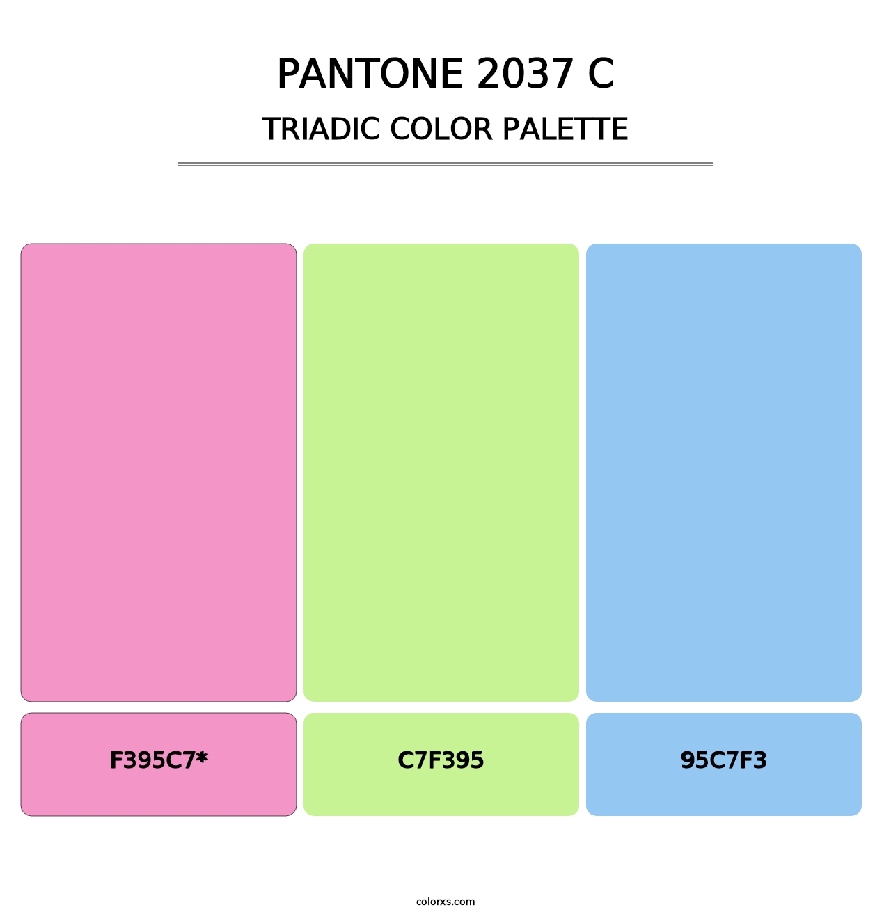 PANTONE 2037 C - Triadic Color Palette