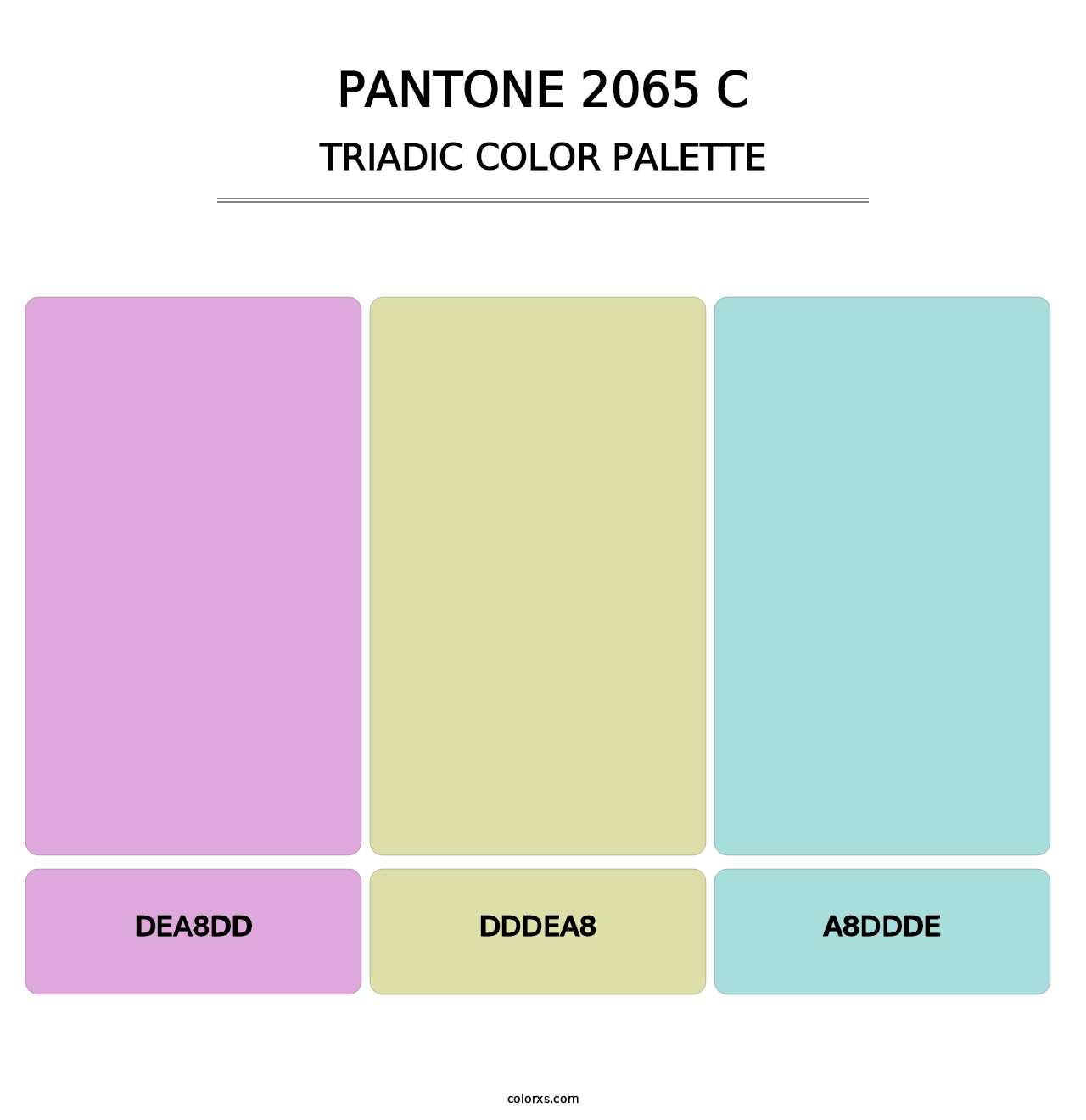 PANTONE 2065 C - Triadic Color Palette