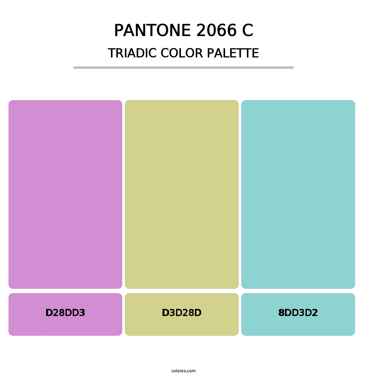 PANTONE 2066 C - Triadic Color Palette
