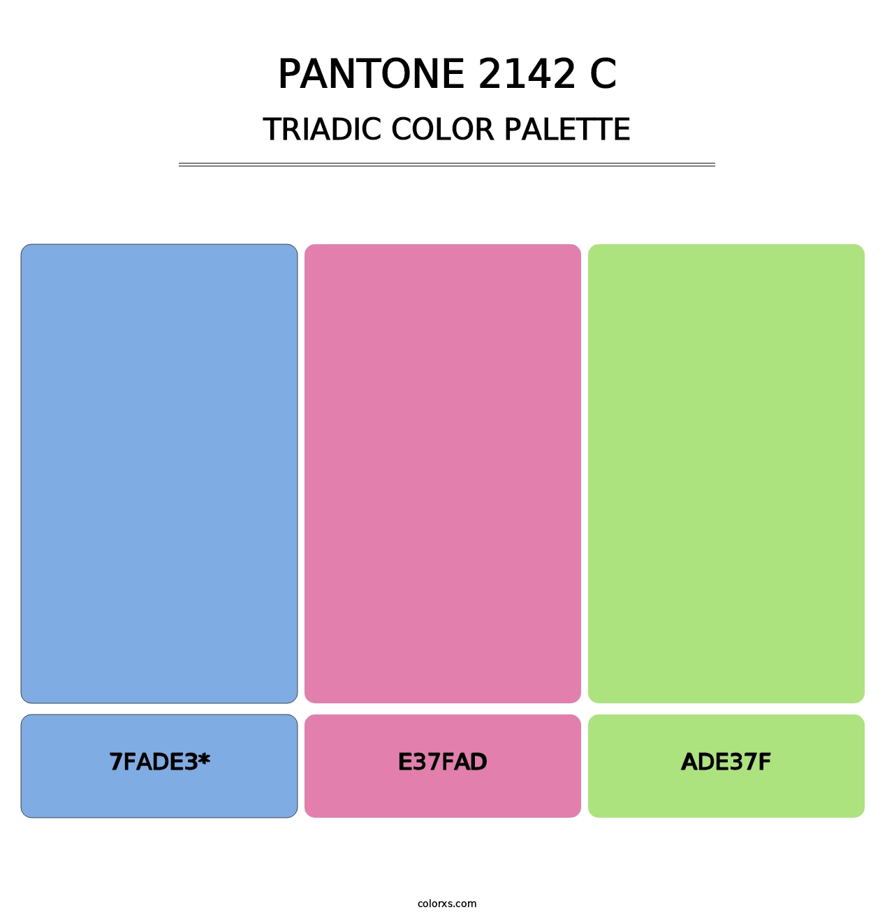 PANTONE 2142 C - Triadic Color Palette