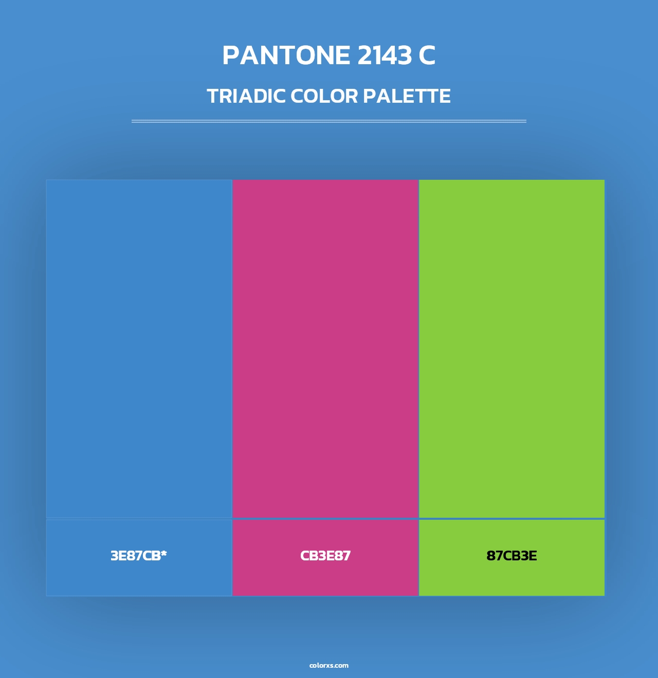 PANTONE 2143 C - Triadic Color Palette