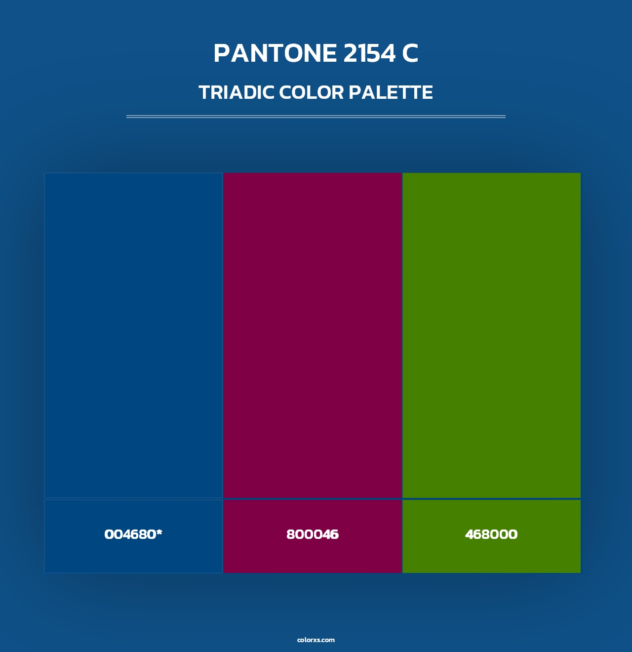 PANTONE 2154 C - Triadic Color Palette