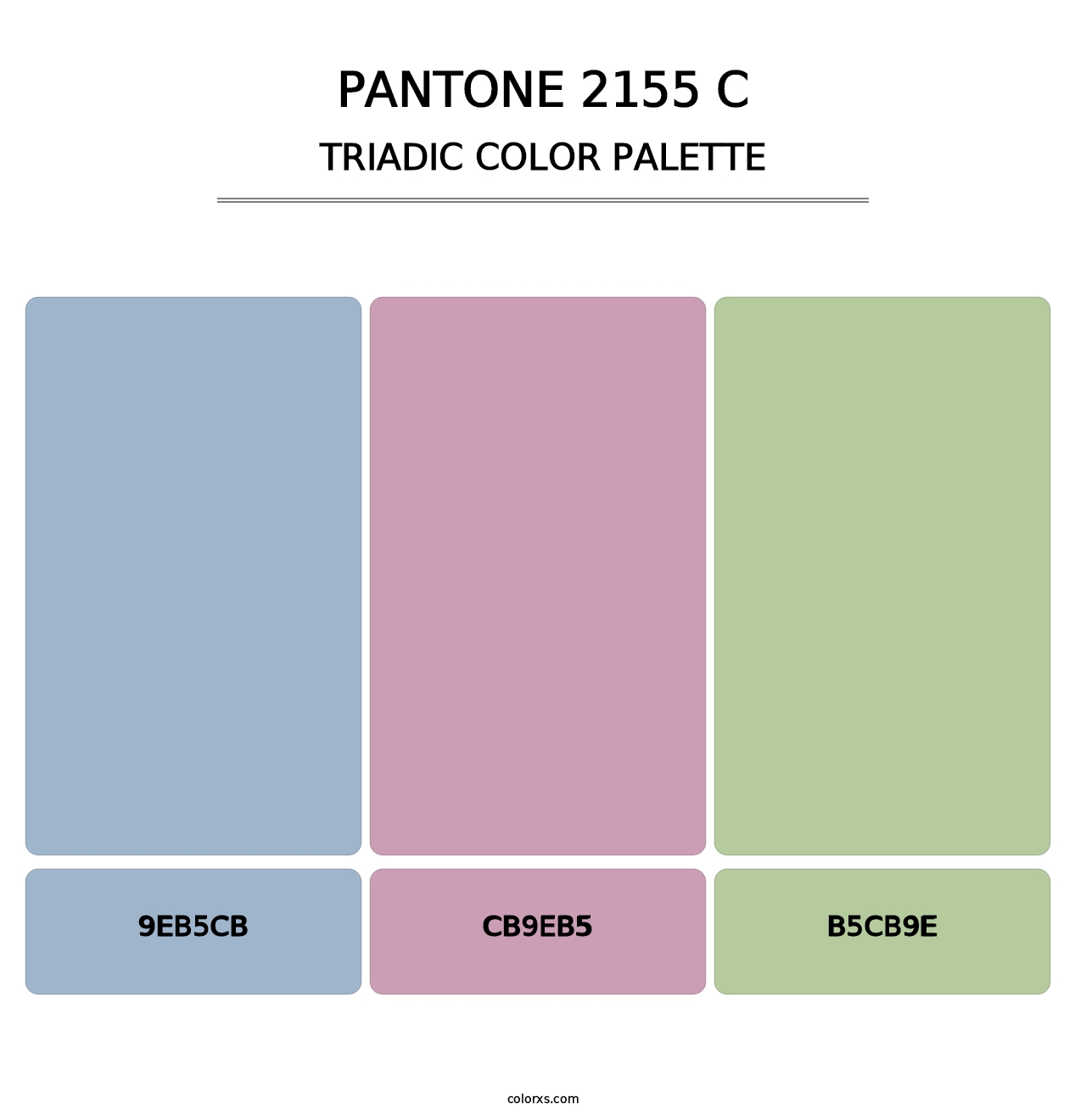 PANTONE 2155 C - Triadic Color Palette