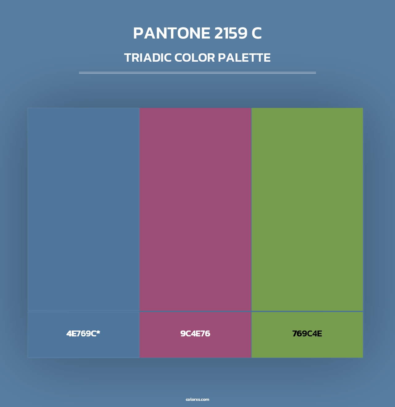 PANTONE 2159 C - Triadic Color Palette