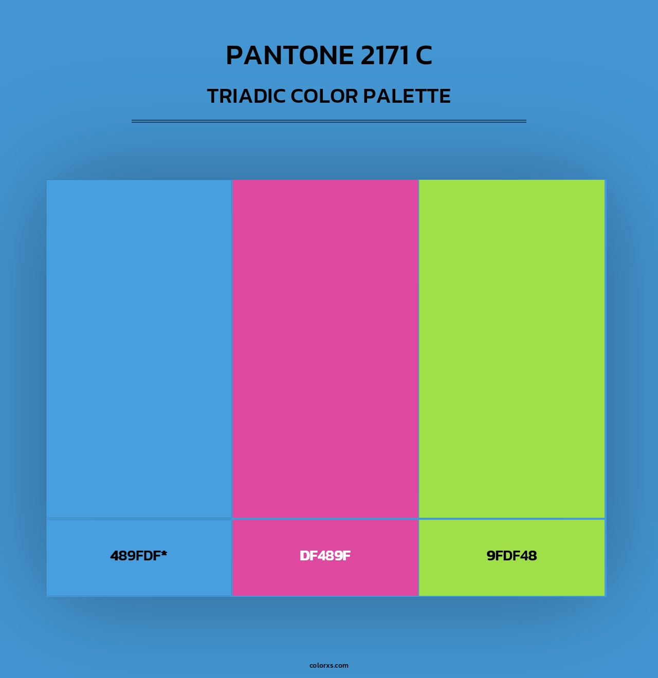 PANTONE 2171 C - Triadic Color Palette