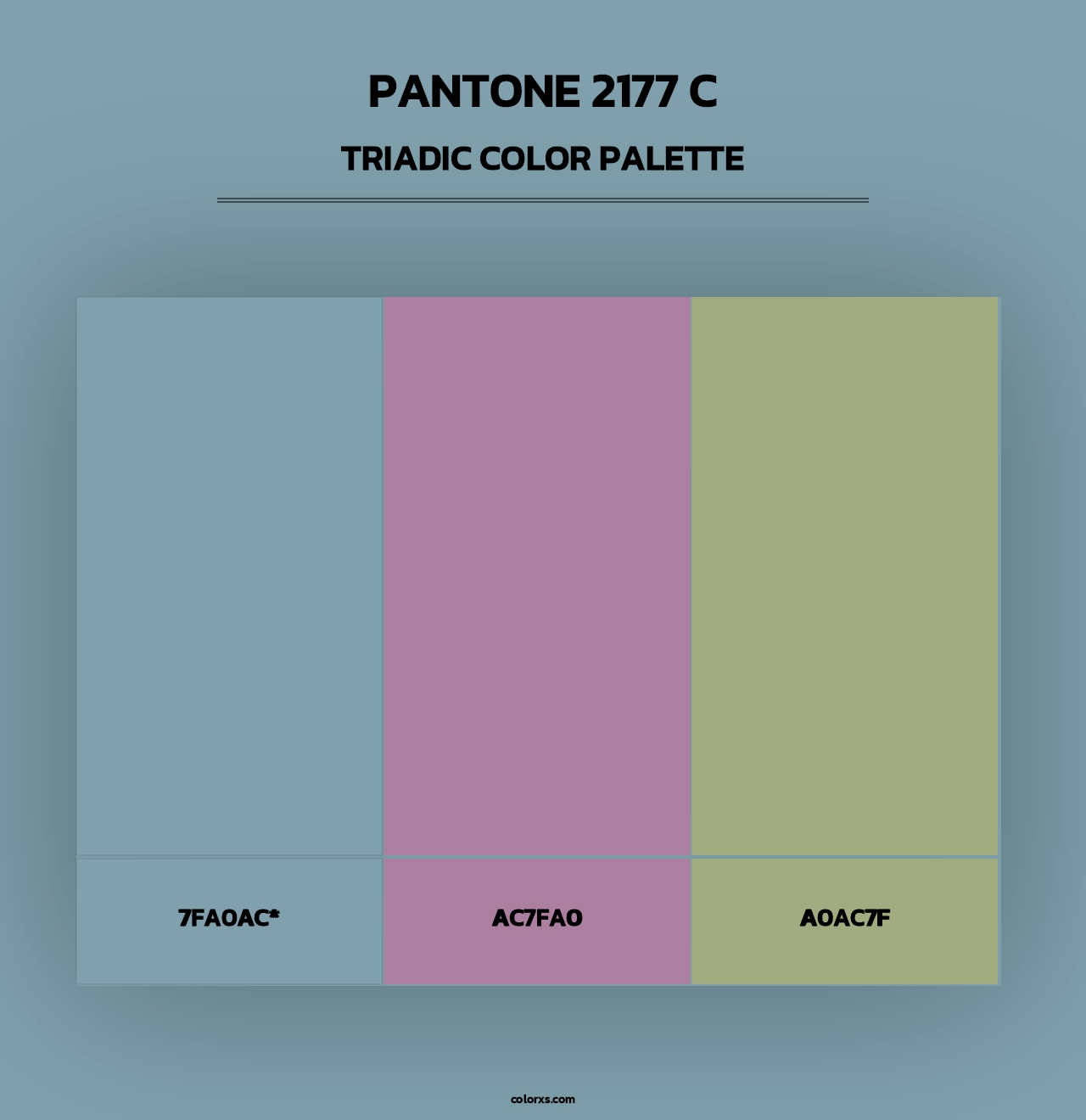 PANTONE 2177 C - Triadic Color Palette