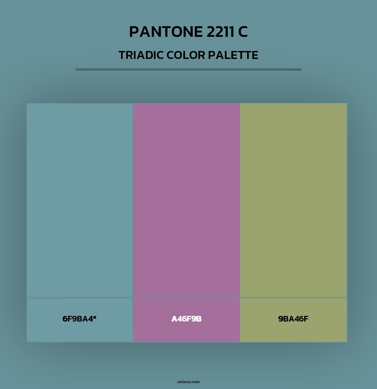 PANTONE 2211 C - Triadic Color Palette