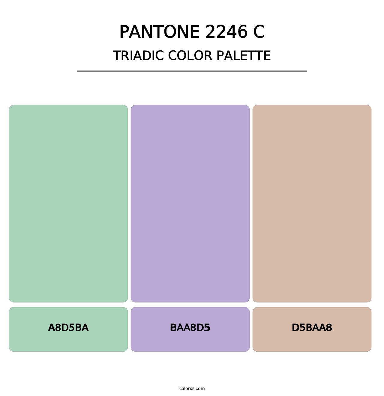 PANTONE 2246 C - Triadic Color Palette