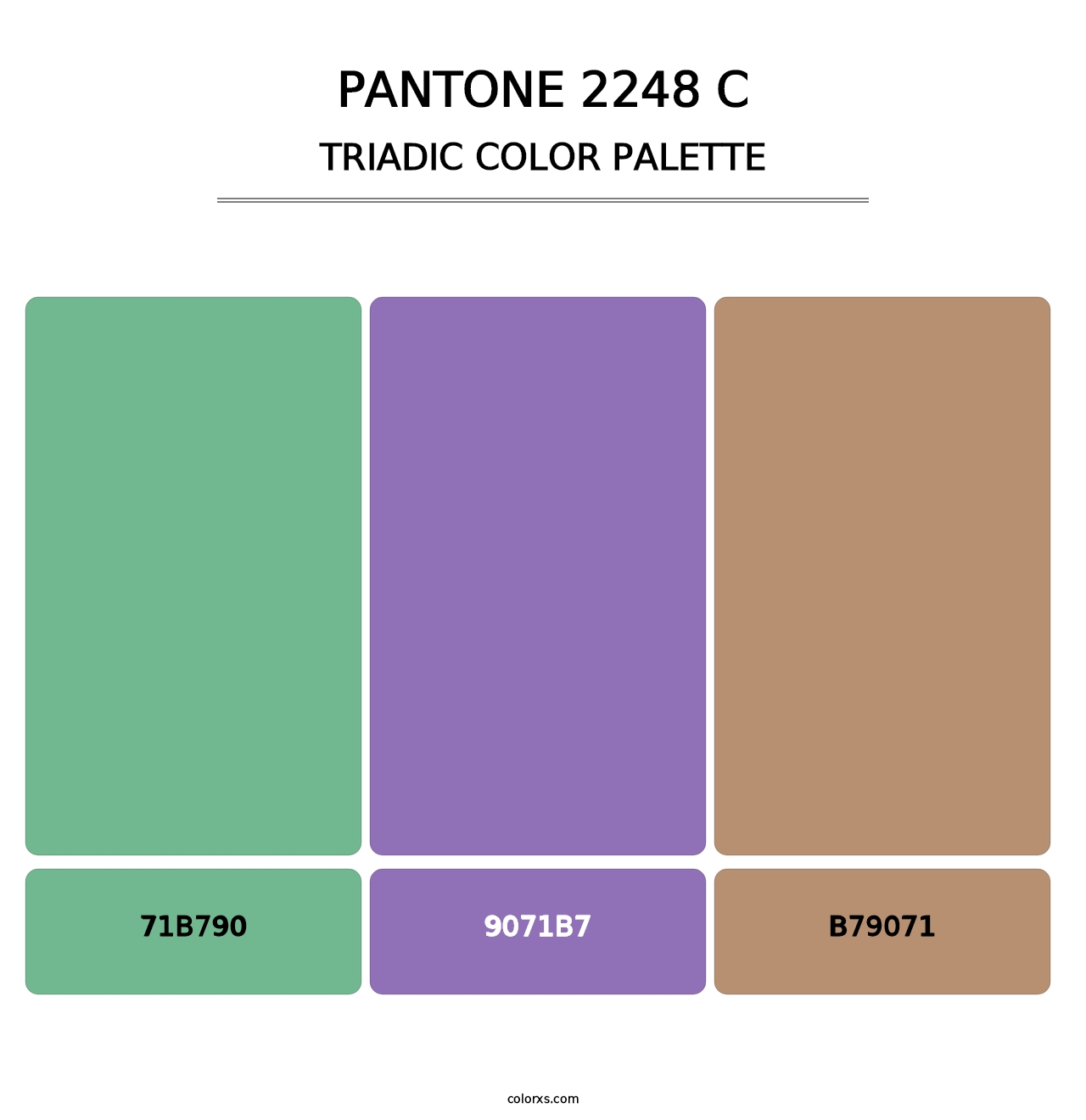 PANTONE 2248 C - Triadic Color Palette