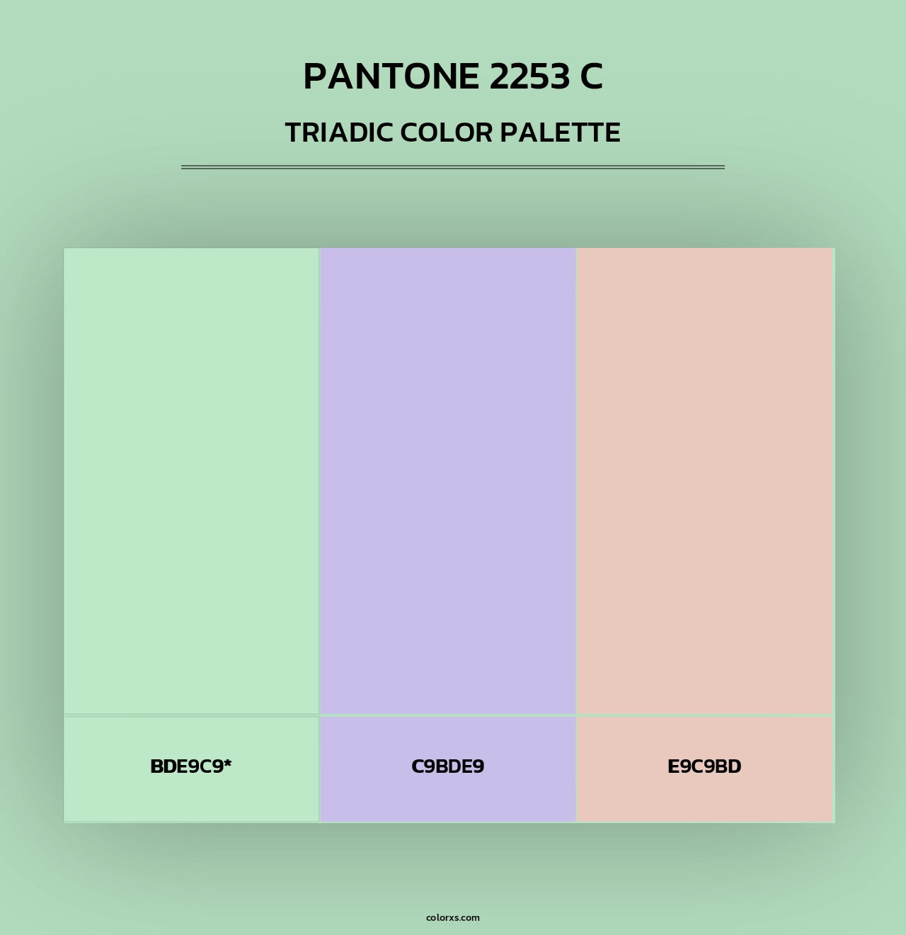 PANTONE 2253 C - Triadic Color Palette