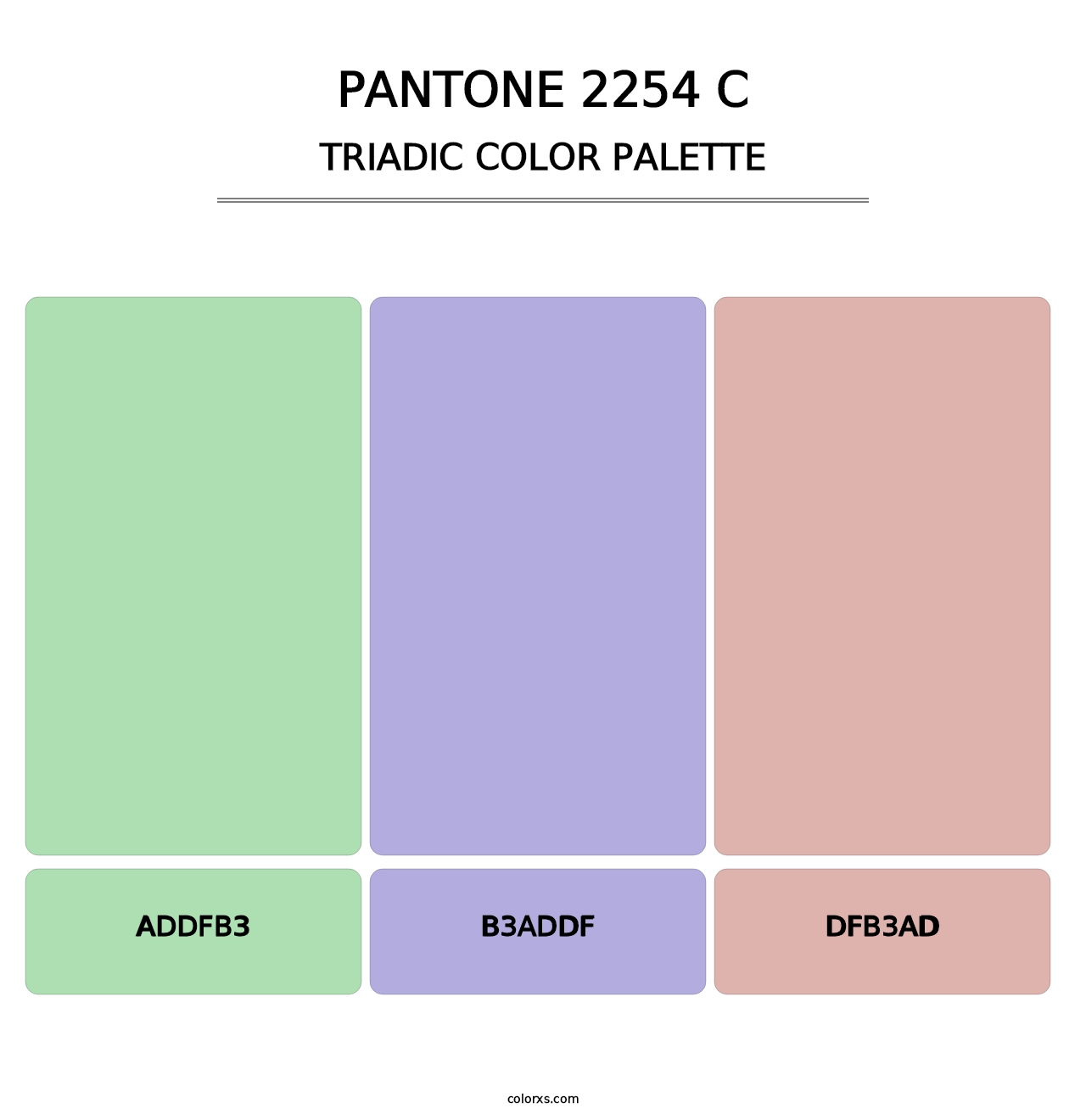 PANTONE 2254 C - Triadic Color Palette