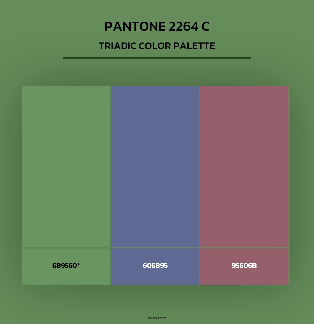PANTONE 2264 C - Triadic Color Palette
