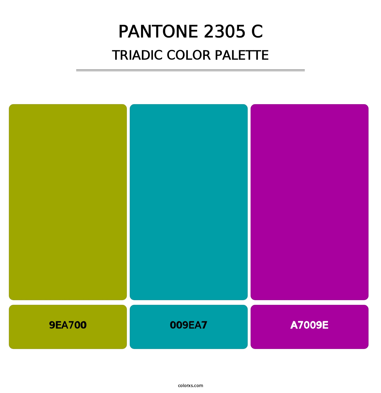 PANTONE 2305 C - Triadic Color Palette