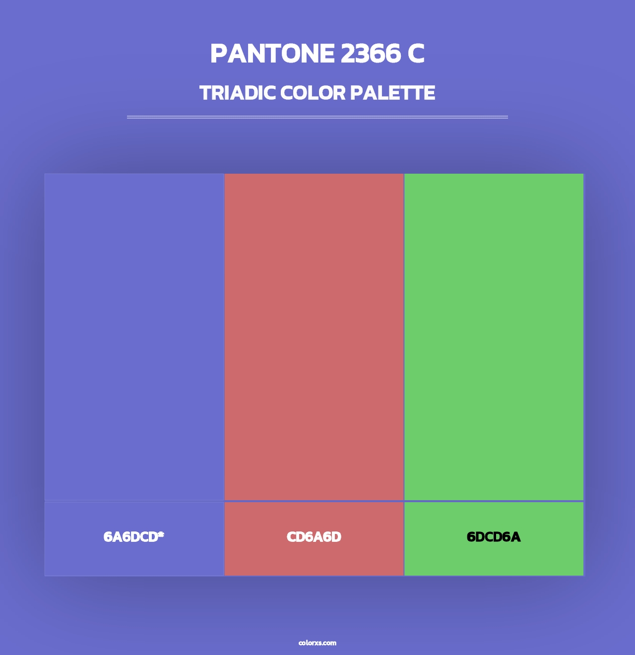 PANTONE 2366 C - Triadic Color Palette