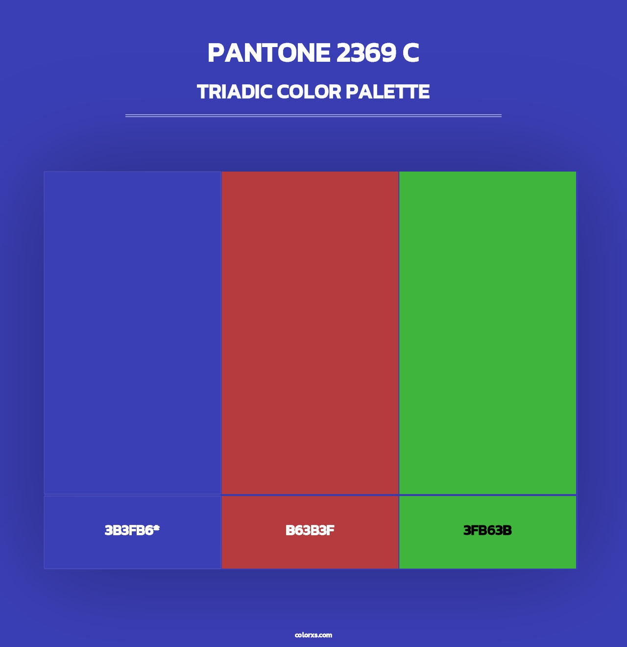 PANTONE 2369 C - Triadic Color Palette