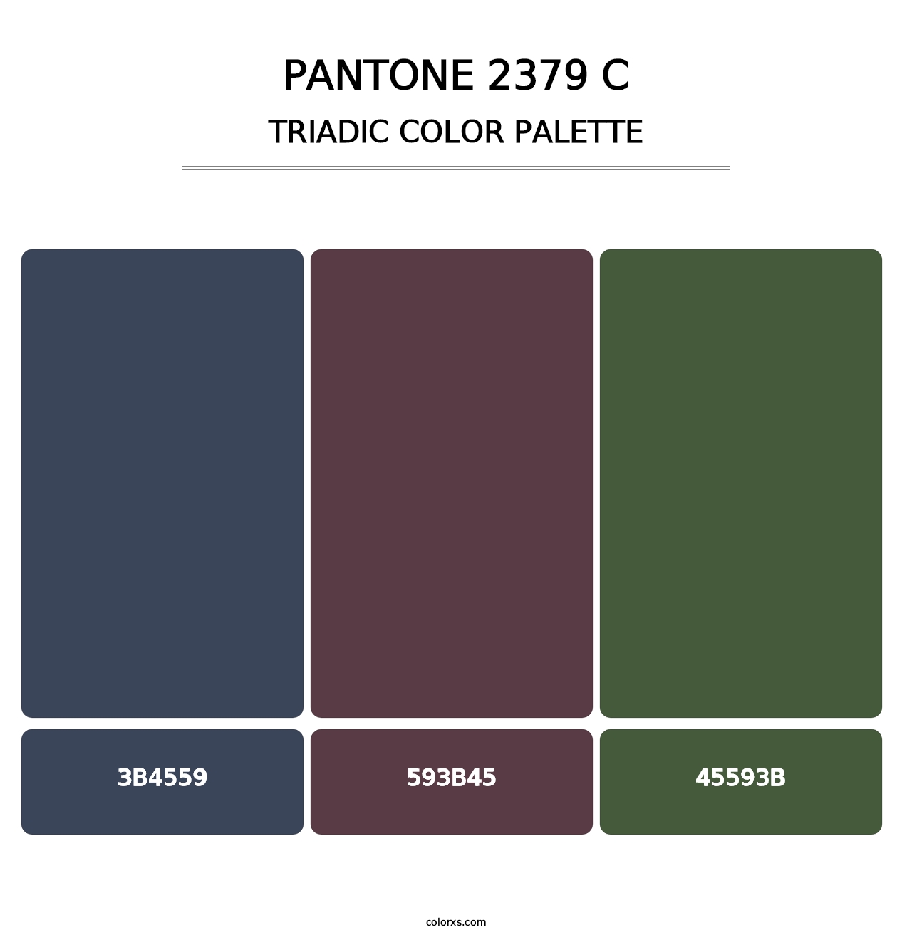 PANTONE 2379 C - Triadic Color Palette