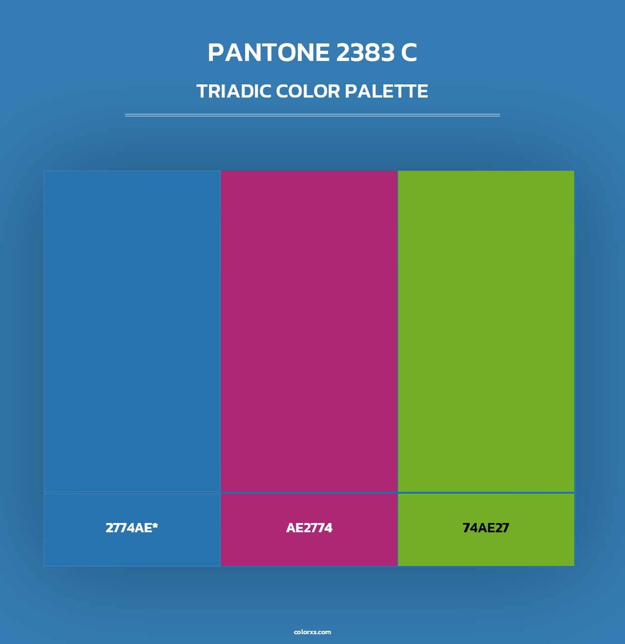 PANTONE 2383 C - Triadic Color Palette