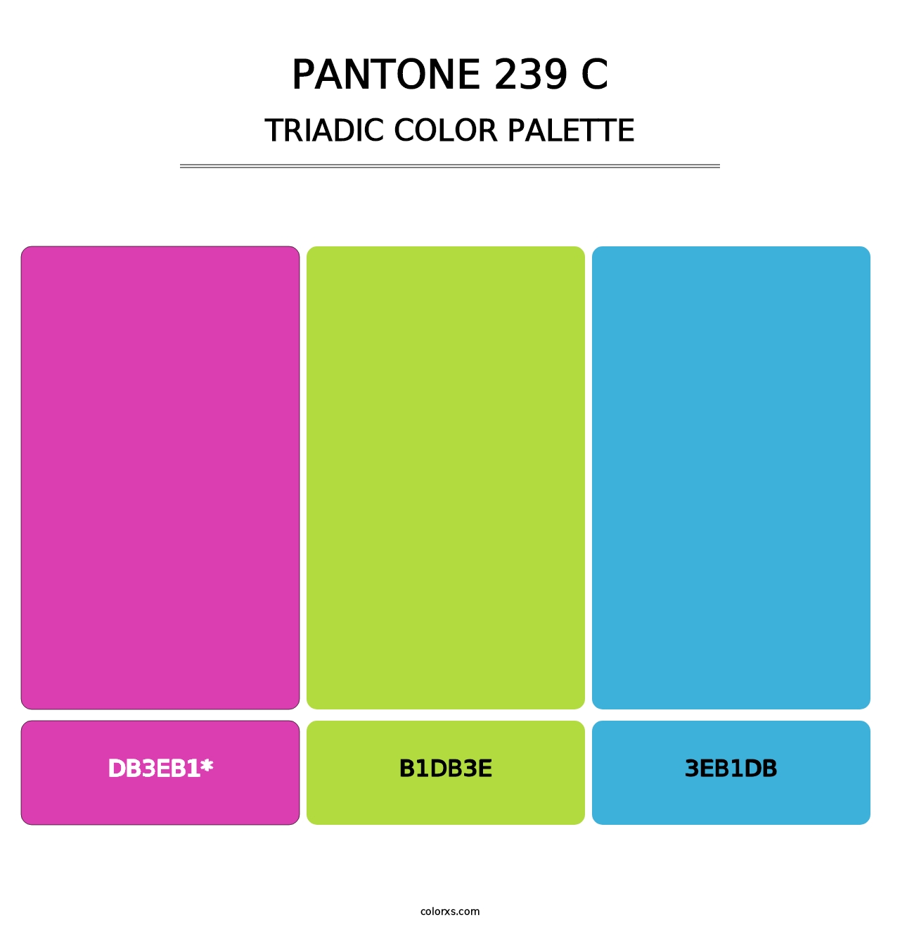 PANTONE 239 C - Triadic Color Palette